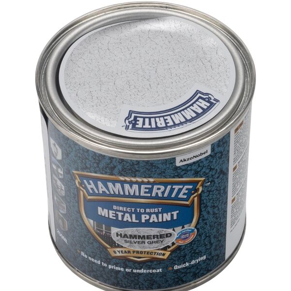 Hammerite Σφυρήλατο Βερνίκι - Ασημί - 250 ml.
