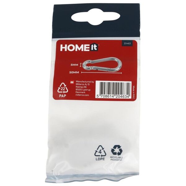 Καλάθι μάρκας HOME It® Ø5 x 50 mm από ανοξείδωτο χάλυβα 2 τεμ.