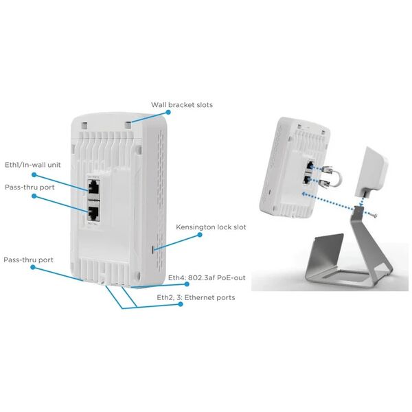 Εσωτερικός Σημείο Πρόσβασης Cambium Cnpilot E430W E430H Eu | Ac Mimo, 2,4Ghz, 5Ghz, 4X Rj45 1000Mb/S