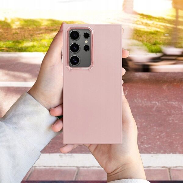 Θήκη FRAME για SAMSUNG S25 Plus ροζ πούδρας