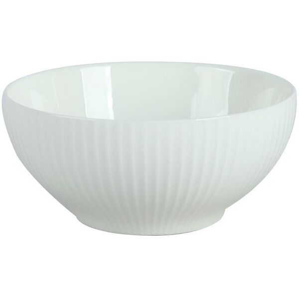 BOWL VERTICAL LINES WHITE 11CM