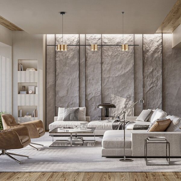 PENDANT LIGHT PORI 7XGU10 ML0372 GOLD