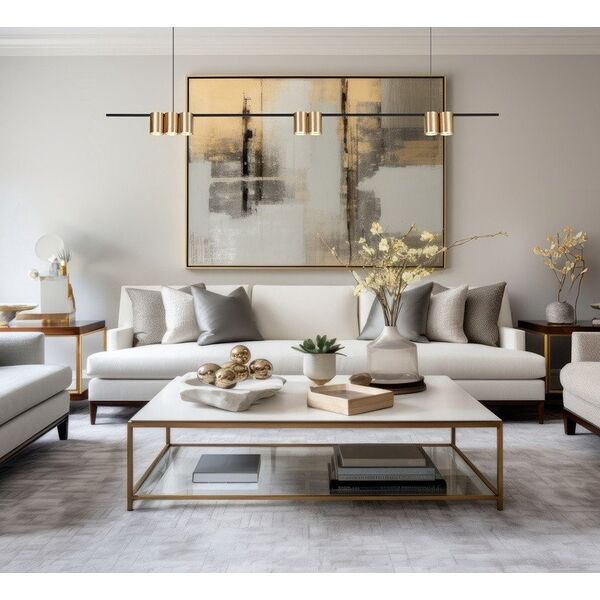 PENDANT LIGHT PORI 7XGU10 ML0372 GOLD