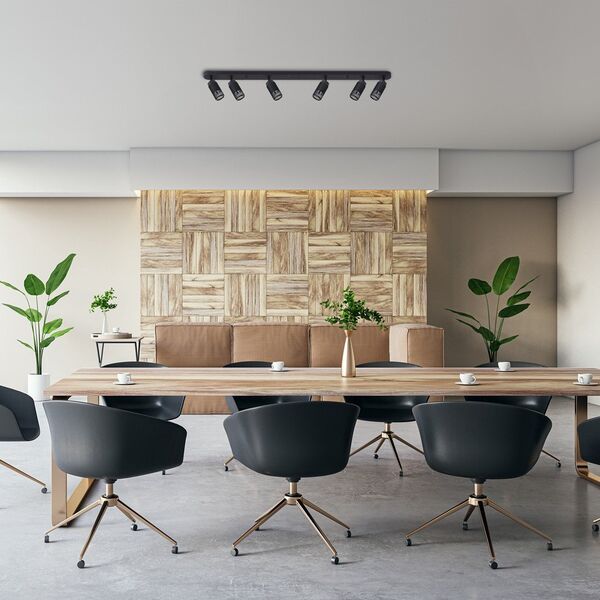 CEILING LIGHT ALVEO 6XGU10 ML0297 BLACK