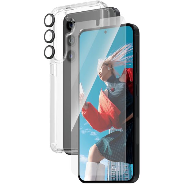 PanzerGlass 3-in-1 Pack Samsung Galaxy S24 -Ultra-Wide Fit