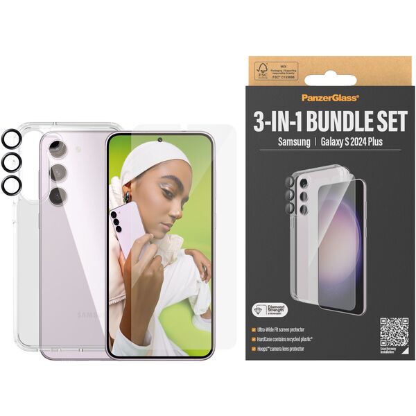 PanzerGlass 3-in-1 Pack Samsung Galaxy S24 Plus / UWF