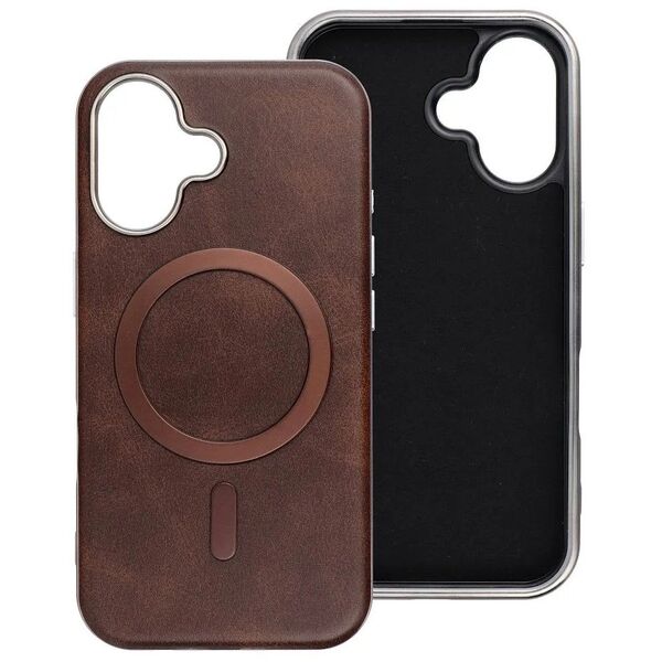 Θήκη GENTLEMAN MAG COVER συμβατή με MagSafe για IPHONE 16 PRO MAX καφέ