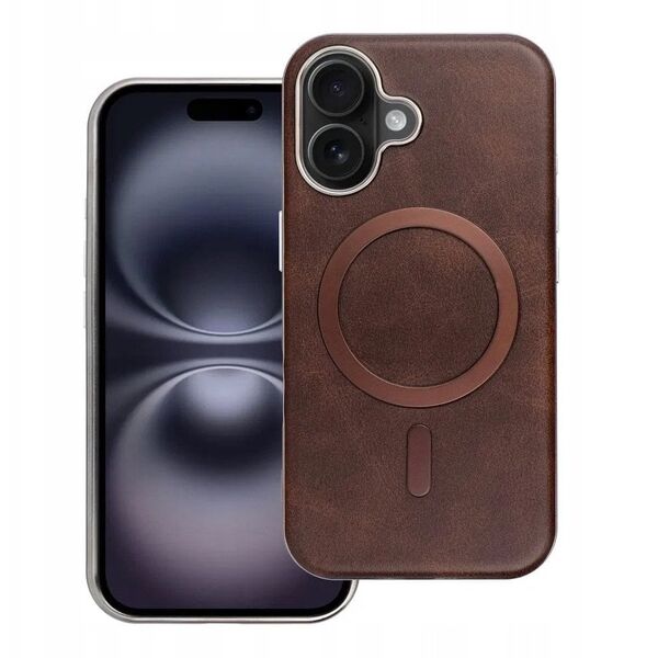 Θήκη GENTLEMAN MAG COVER συμβατή με MagSafe για IPHONE 15 PRO MAX καφέ
