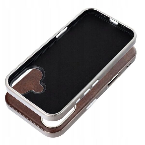 Θήκη GENTLEMAN MAG COVER συμβατή με MagSafe για IPHONE 16e (SE 4 2025) καφέ