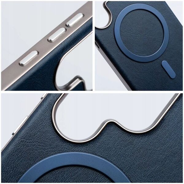 Θήκη GENTLEMAN MAG COVER συμβατή με MagSafe για IPHONE 16e (SE 4 2025) μπλε
