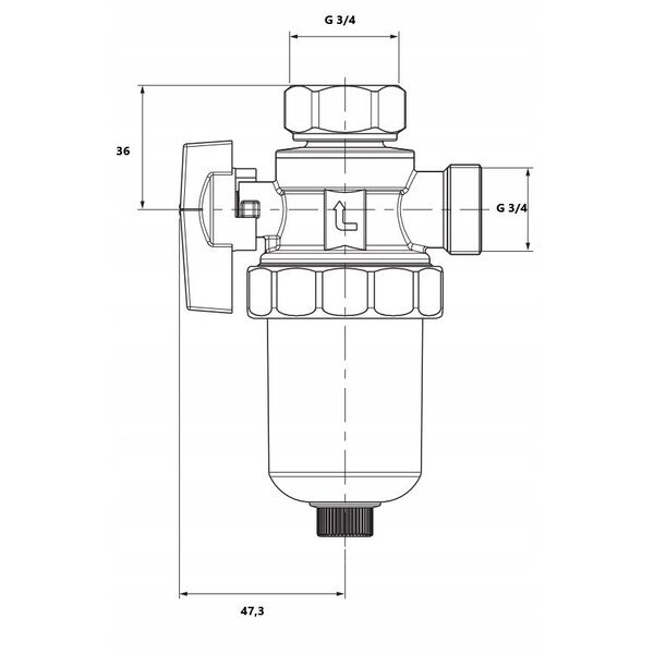 6096970 / VALVEX / MAGNETYZER / ΔΙΑΧΩΡΙΣΤΗΣ ΡΥΠΩΝ M-PURE 3/4"