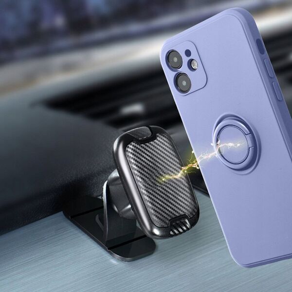Θήκη SILICONE RING για SAMSUNG S25 μωβ