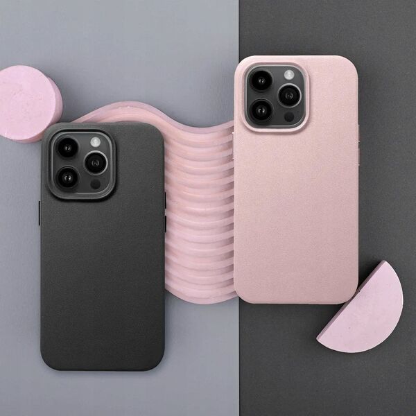 Δερμάτινη Θήκη MAG COVER συμβατή με MagSafe για SAMSUNG S25 ροζ