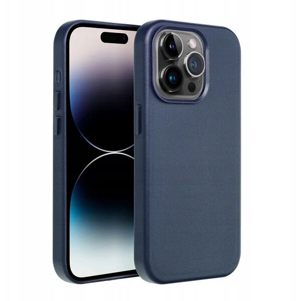 Δερμάτινη θήκη MAG COVER συμβατή με MagSafe για SAMSUNG S25 PLUS μπλε