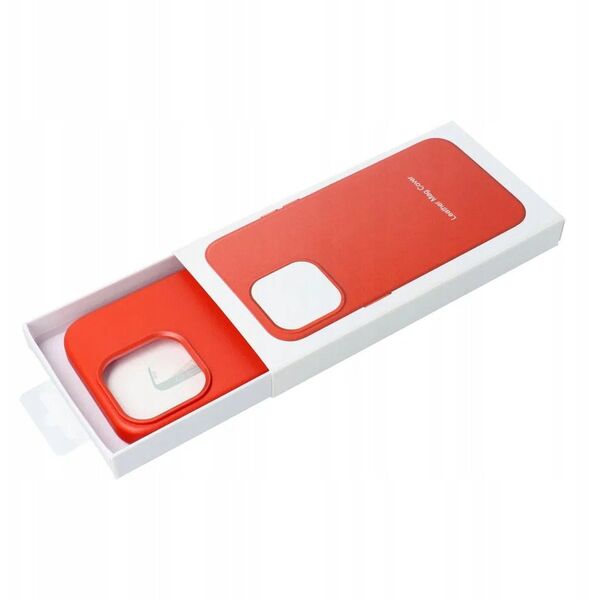 Δερμάτινη Θήκη MAG COVER συμβατή με MagSafe για SAMSUNG S25 PLUS κόκκινο