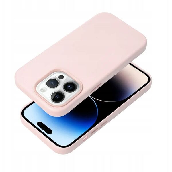 Δερμάτινη θήκη MAG COVER συμβατή με MagSafe για SAMSUNG S25 PLUS ροζ