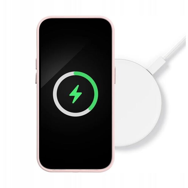 Δερμάτινη θήκη MAG COVER συμβατή με MagSafe για SAMSUNG S25 PLUS ροζ