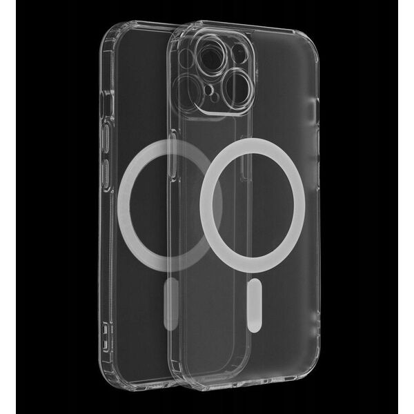 Θήκη FROST MAG COVER με προστασία κάμερας συμβατή με MagSafe για IPHONE 16 Plus διαφανής