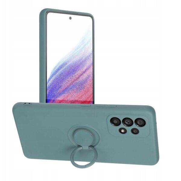 Θήκη SILICONE RING για SAMSUNG A16 5G / A16 4G πράσινο