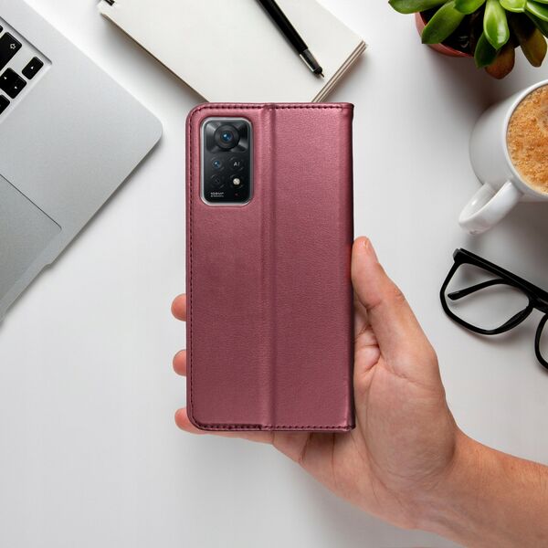 Kabura SMART MAGNETO για MOTOROLA G55 5G μπορντό