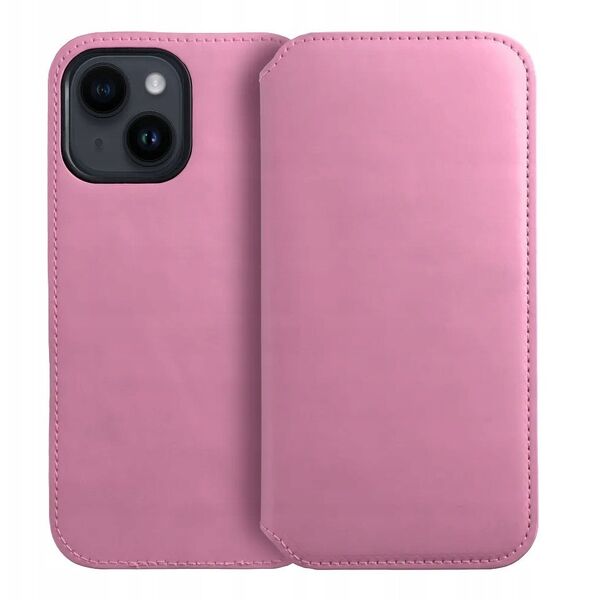 Θήκη DUAL POCKET Book για SAMSUNG S25 Plus ανοιχτό ροζ