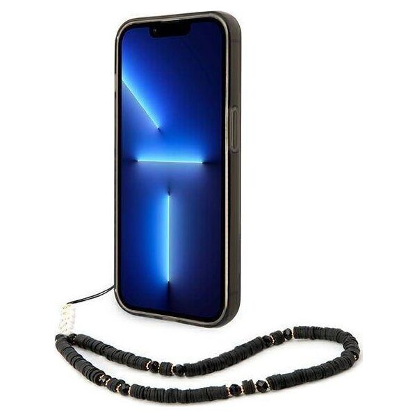 Guess Etui Guess GUHCP14LHGCOHK Apple iPhone 14 Pro czarny/black hardcase Translucent Pearl Strap