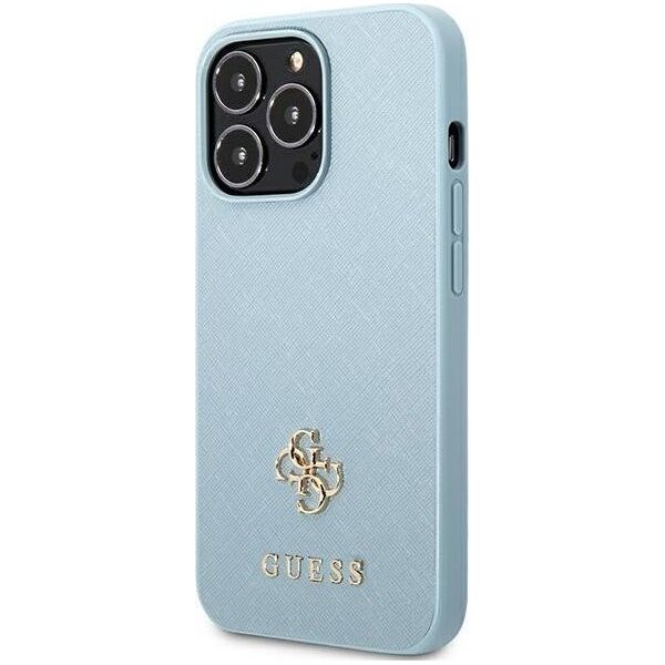 Guess Guess GUHCP13XPS4MB iPhone 13 Pro Max 6,7" niebieski/blue hardcase Saffiano 4G Small Metal Logo NoSize