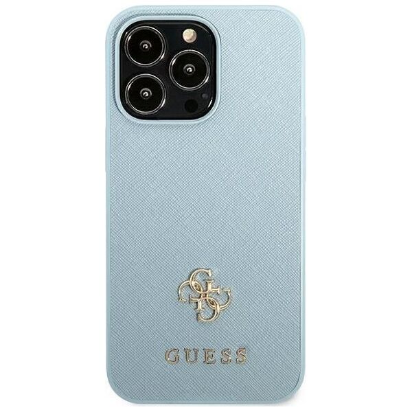 Guess Guess GUHCP13XPS4MB iPhone 13 Pro Max 6,7" niebieski/blue hardcase Saffiano 4G Small Metal Logo NoSize