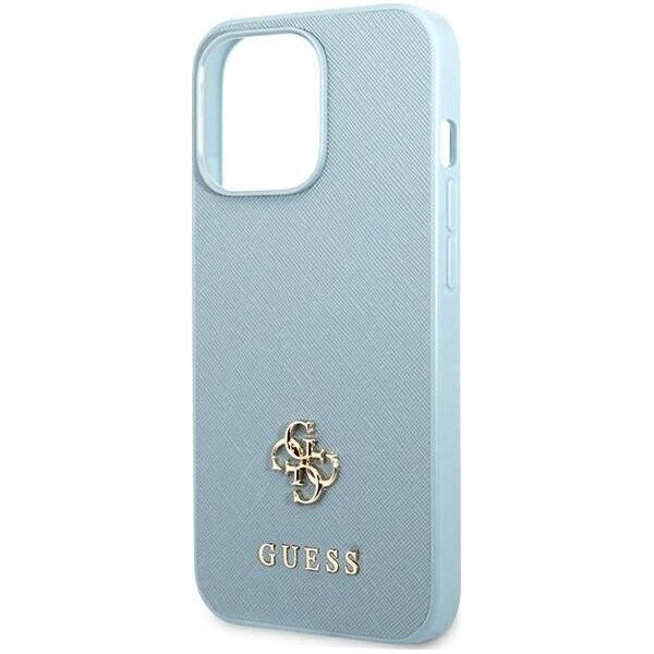 Guess Guess GUHCP13XPS4MB iPhone 13 Pro Max 6,7" niebieski/blue hardcase Saffiano 4G Small Metal Logo NoSize