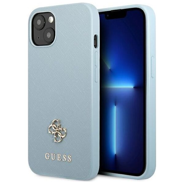 Guess Guess GUHCP13SPS4MB iPhone 13 mini 5,4" niebieski/blue hardcase Saffiano 4G Small Metal Logo