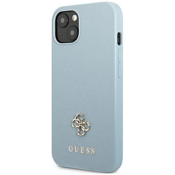 Guess Guess GUHCP13SPS4MB iPhone 13 mini 5,4" niebieski/blue hardcase Saffiano 4G Small Metal Logo