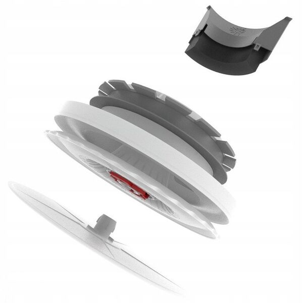Zehnder ανεμοστάτης εισαγωγής ComfoValve Luna S125, μαύρος 705613135