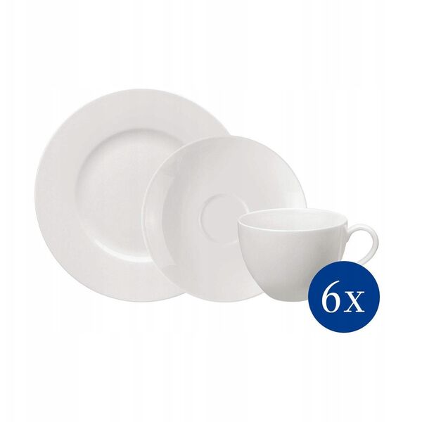 Σετ δείπνου Villeroy & Boch Basic White, 18 τεμαχίων
