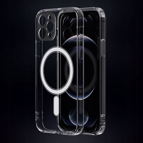 Θήκη CLEAR MAG COVER (MID) συμβατή με MagSafe για SAMSUNG S25 Plus διαφανής