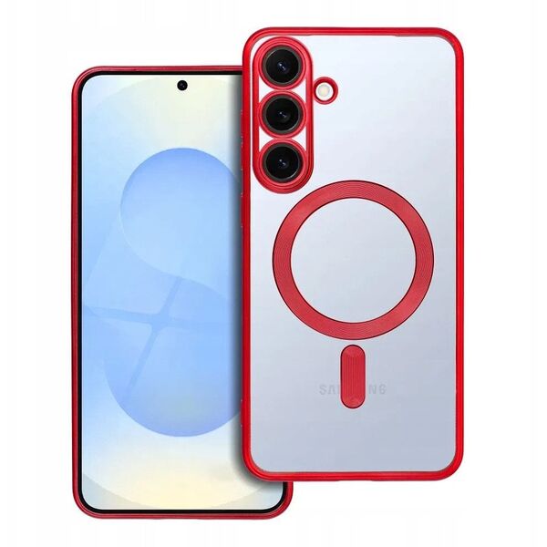 Θήκη ELECTRO MAG COVER συμβατή με MagSafe για SAMSUNG S25 Plus κόκκινο