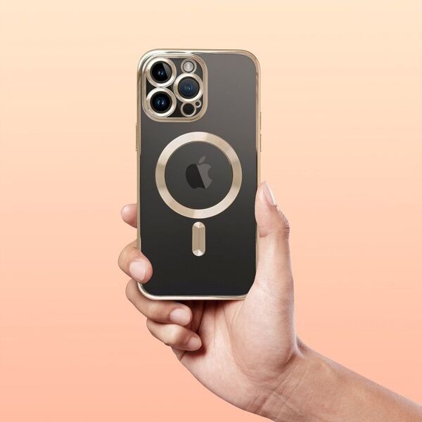 Θήκη ELECTRO MAG COVER συμβατή με MagSafe για SAMSUNG S25 Ultra χρυσό