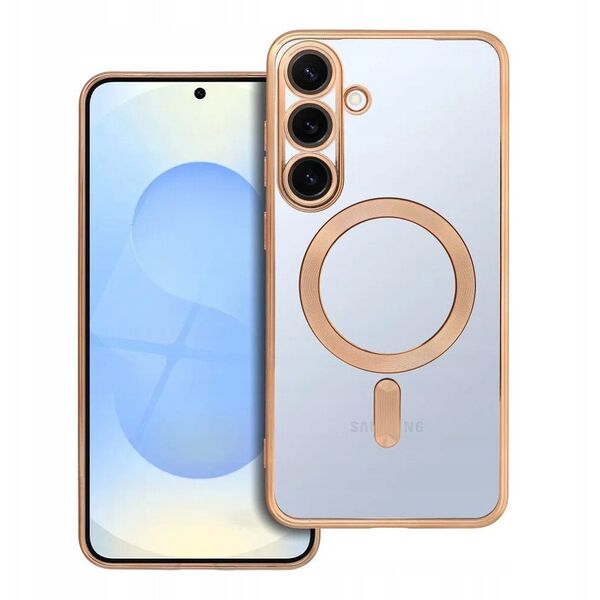 Θήκη ELECTRO MAG COVER συμβατή με MagSafe για SAMSUNG S25 Plus χρυσό