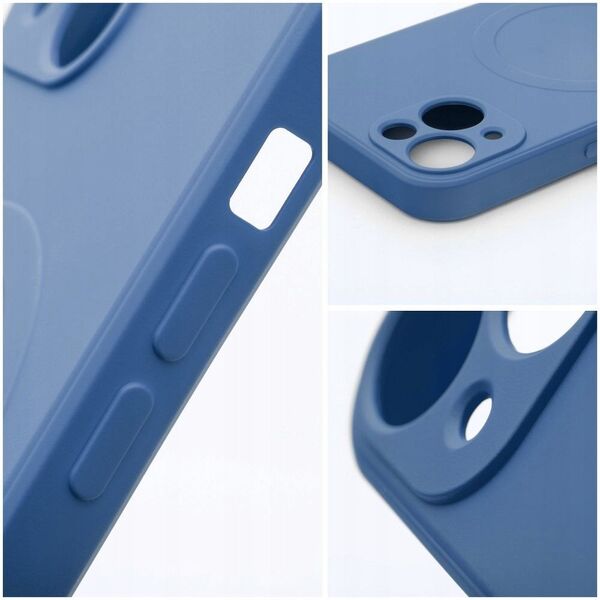 Θήκη SILICONE MAG COVER συμβατή με MagSafe για SAMSUNG S25 μπλε