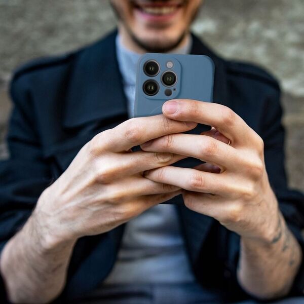 Θήκη σιλικόνης MAG COVER συμβατή με MagSafe για SAMSUNG S25 Ultra μπλε