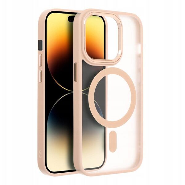 Θήκη MATTE MAG COVER συμβατή με MagSafe για SAMSUNG S25 ροζ