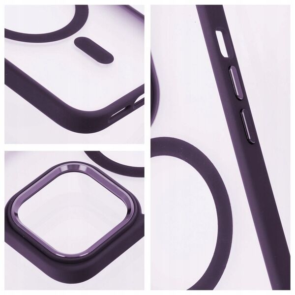 Θήκη MATTE MAG COVER συμβατή με MagSafe για SAMSUNG S25 PLUS μωβ