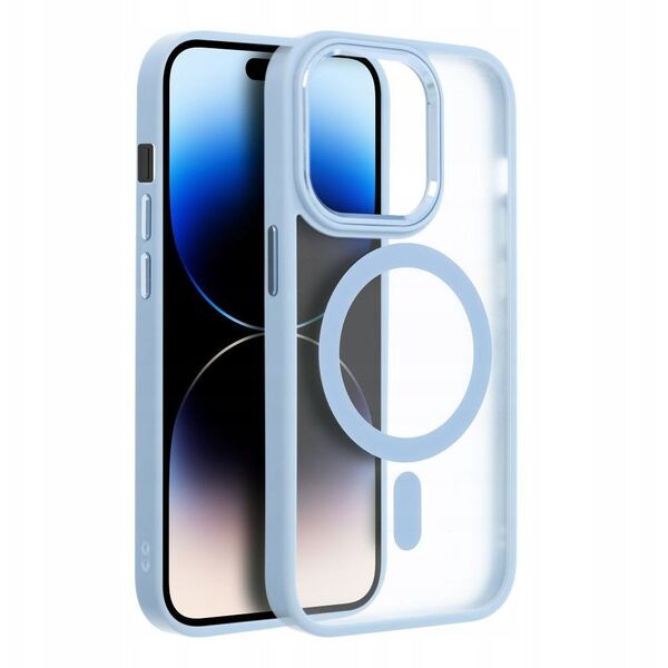 Θήκη MATTE MAG COVER συμβατή με MagSafe για SAMSUNG S25 PLUS μπλε