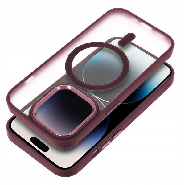 Θήκη MATTE MAG COVER συμβατή με MagSafe για SAMSUNG S25 PLUS κόκκινο
