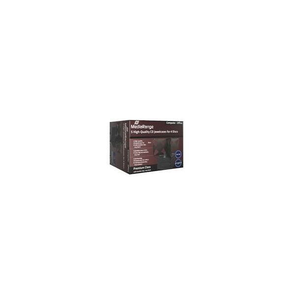 MediaRange CD/DVD Futerał 4x - 5 sztuk (BOX34-4)