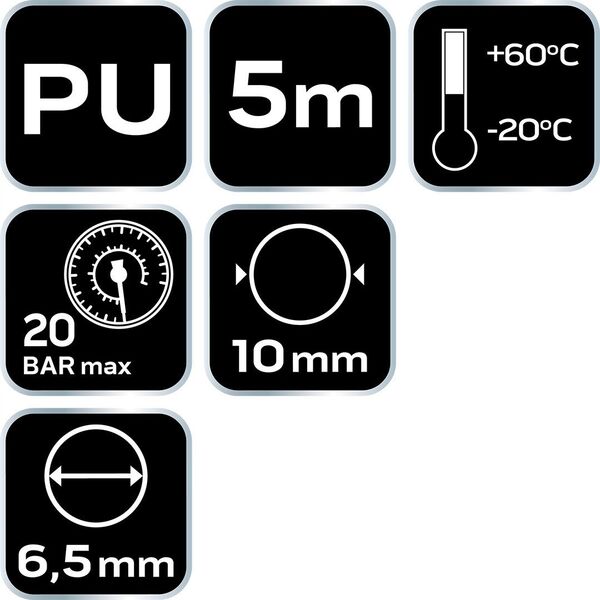 ΣΠΕΙΡΑΛ ΠΙΕΣΗΣ 6.5*10 MM 5M PU.