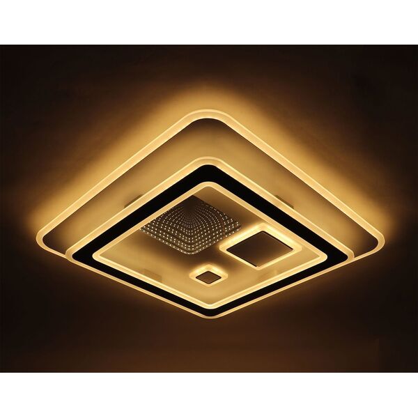 Φωτιστικό οροφής LED BALTIK GAISMA, 102W, 3000+6000K, 230V, 7140lm, τετράγωνο, 50x50cm, με τηλεχειριστήριο