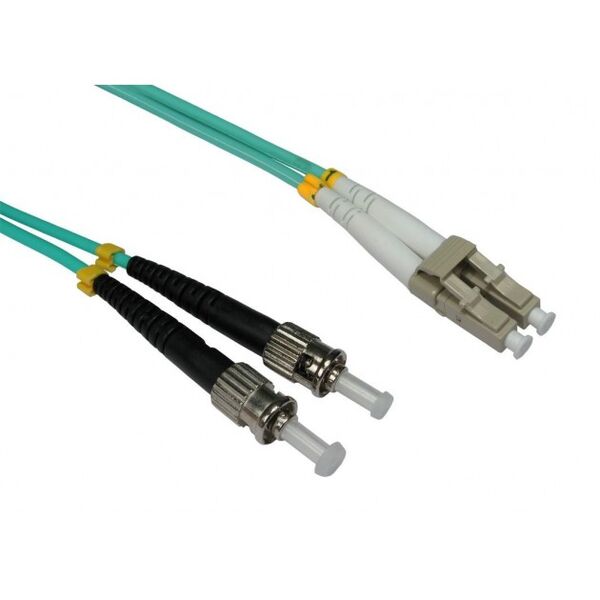 Intellinet Network Solutions Patchcord światłowodowy ST-LC, duplex, 2m, 50/125, OM3, wielomodowy (305816)