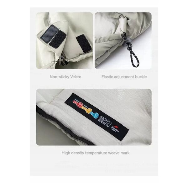 υπνόσακος m400 cnk2350ws023-grey-lewy NATUREHIKE