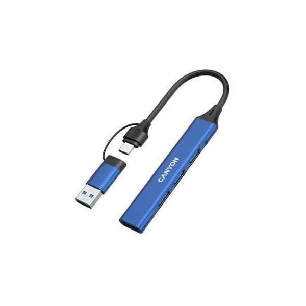 CANYON HUB DS-02 4 σε 1 USB-A/C Μπλε