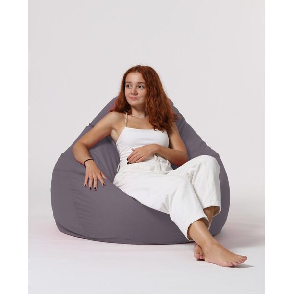 BEANBAG HANAH HOME PREMIUMXXL ΣΚΟΥΡΟ ΓΚΡΙ